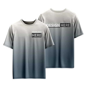 NUEVO Diseño OEM, Camiseta de Hombre con Cuello Redondo, Ajuste Regular, Tejido de Poliéster/Algodón, Impresión por Sublimación con Textura Personalizada, Transpirable y Elegante - Product Image 5