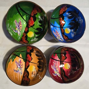 Ensaladera de laca Hathai personalizada de alta calidad, vajilla de diseño múltiple respetuosa con el medio ambiente de coco de Bambú - Product Image 4