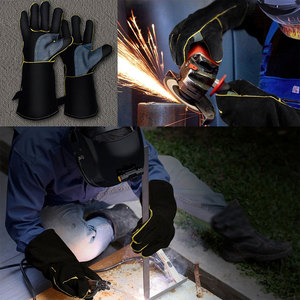 Guantes de Seguridad HARAZ HRZ-159 ODM hasta el Codo, Ecológicos, de Cuero Vacuno con Forro de Algodón, Protección Térmica, para Uso Diario en las Cuatro Estaciones - Product Image 4
