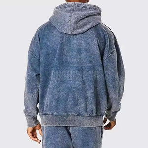 Service OEM, vente en gros de sweats à capuche pour hommes effet délavé, dernier design, fabriqué au Pakistan, sweats à capuche délavés basiques - Product Image 2