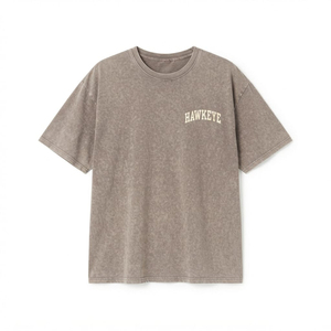 เสื้อยืดโอเวอร์ไซส์สไตล์วินเทจลายซัมเมอร์แอซิดวอชสีดำ เสื้อยืดเปล่าสำหรับใส่โลโก้แบบกำหนดเอง ดีไซน์ใหม่ เสื้อยืดลำลองสำหรับผู้หญิง - Product Image 2