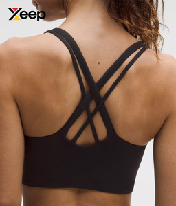 เสื้อชั้นในกีฬาโยคะคุณภาพสูงสำหรับผู้หญิง XEEP รุ่น XC-SB-160 แบบเรียบง่าย ระบายอากาศได้ดี สายปรับได้ แผ่นรองถอดออกได้ รองรับได้ดี - Product Image 4