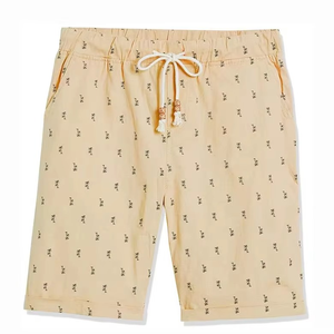 Pantalones Cortos Beige Estampados para Hombre, Pantalones Cortos Casuales de Algodón para Verano, Logotipo Personalizado, Fabricante y Proveedor Mayorista OEM ODM - Product Image 4
