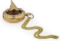 Vintage Nautical Antique Brass Locket Pocket Compass with SDial Engraved Outdoor Adventure Gift for Hiking Camping Small Size