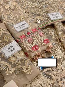 2023 vente chaude indien pakistanais Salwar Kameez dernière robe brodée en Organza travail manuel lourd séquence travail pour vêtements de fête - Product Image 5