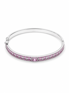 กำไลข้อมือพลอยไพลินสีชมพู เงินแท้ 92.5 รุ่น KLSB-20669 - Product Image 1