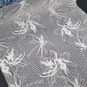 Tela de Encaje Elástica Ligera con Rayas Florales, 147 cm, Nailon y Spandex, Tejido Elástico de Urdimbre para Vestidos de Novia, Lencería y Prendas de Vestir - Product Image 2