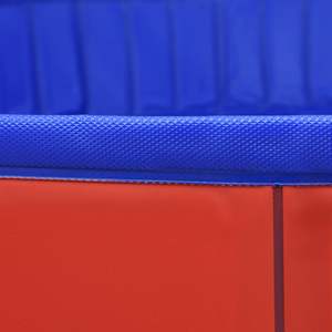 Piscine pour chien extra large en PVC rouge, design circulaire pliable - Product Image 6