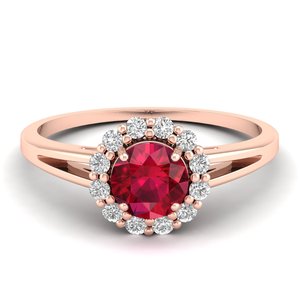 Anillo de Compromiso Solitario de Plata de Ley 925 con Moissanita Certificada REYES GRA, Corte Redondo, 0.84 Quilates, Gema de Rubí, Joyería para Mujer - Product Image 5