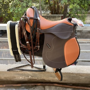 Latest Design Horse Endurance Saddle Set Plastic Very Reasonable Price Manufacture India Made High Quality <b>Synthetic</b> <b>Leather</b> - Product Image 1