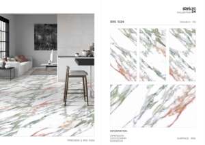 Carrelage en porcelaine Iris de luxe 600x1200, grand format, surface polie de qualité supérieure, pour murs et sols, design moderne intérieur/extérieur Plus - Product Image 3