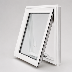 Ventana Moderna de Aluminio con Marco Negro y Vidrio Ventilado para Construcción de Viviendas - Product Image 2
