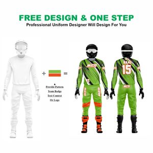 Wholesale Factory Direct Top Trending Flou Color Sublimation Printing Breathable Fabric Motocross MTB Dirt Bike Racing Uniforms - Product Image 2