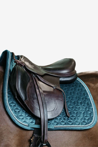 Almohadilla de Montar a Caballo Geométrica de Lujo con Logotipo Personalizado, Almohadilla de Montar Inglesa Acolchada, Forro de Algodón Absorbente de Impactos, Almohadilla Ecuestre - Product Image 5