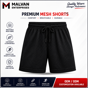 Pantalones Cortos Deportivos Transpirables de Malla con Cintura Alta, de Poliéster/Algodón Estampado para Hombre, de Secado Rápido, Cintura Elástica, Informales, para Entrenamiento - Product Image 1