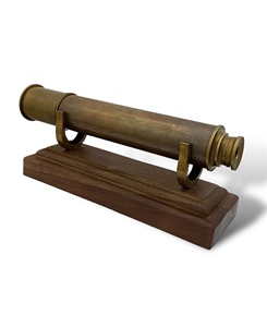 Telescopio Náutico de Metal de Latón Antiguo de Lujo con Base de Madera, Ligero, Vintage, Decoración de Escritorio Marítima, Regalo Coleccionable Tajdaar - Product Image 2