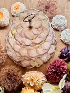 Soporte de Pastel de Resina Ecológico Moderno de 2 Piezas para Exhibición de Pasteles, Soporte Decorativo Hecho a Mano para Servir Postres, para Fiestas de Cumpleaños y Bodas - Product Image 5
