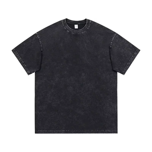 Nueva Llegada 2026 Camiseta Oversize de Algodón 100% de Alto Gramaje para Hombre, Transpirable, con Estampado de Logotipo Audaz Personalizable, Estilo Urbano Americano - Product Image 1