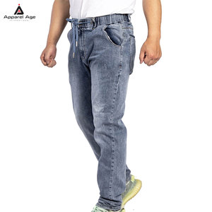 Factory Hot Sales Men <b>Jeans</b> Joggers <b>With</b> Fleece Warm Men Joggers pant Plus Size 100% Cotton Material - Product Image 4