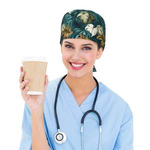 Purple Cotton Men's Healthcare Worker <b>Scrub</b> <b>Cap</b> Medical Uniform Hat Needle Detection Tie Back Surgical Headwear Apparel Xperts - Product Image 6