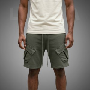 Pantalones Cortos Cargo Personalizados Estilo Americano para Hombre, Ropa Deportiva de Algodón, Cómodos y con Múltiples Bolsillos, Venta al Por Mayor - Product Image 4