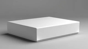 <b>White</b> Cardboard Telescope <b>Box</b> with Magnetic Closure Handle Four-Color Printing - Product Image 3