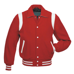 แจ็คเก็ต Varsity Letterman หนังวัว แต่งขนฟ็อกซ์ที่ไหล่ ไซส์ใหญ่ ระบายอากาศได้ดี ผลิตในปากีสถาน สำหรับฤดูหนาว - Product Image 3