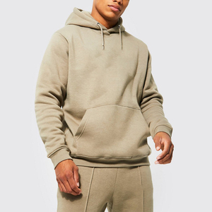 Men's Hoodie Sweatpants <b>Set</b> Casual Cotton French Terry Breathable Winter Wear Front Logo Print Customizable Design Streetwear - Product Image 3