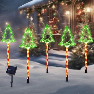 Luci Solari Natalizie a 8 Modalità, Impermeabili, a LED, per Giardino, Decorazioni Esterne per Albero di Natale e Caramelle - Product Image 1