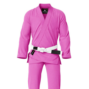 Pink Brazilian Jiu Jitsu BJJ Gi Kimono Uniform Heavy Cotton Training Suit Custom Branding OEM Factory - Product Image 6