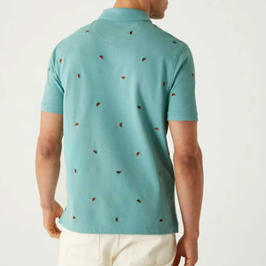 Diseña tu Propia Camiseta Polo de Marca Personalizada, Manga Corta, para Hombre, de Poliéster, Ajustada, para Golf - Product Image 3