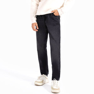 Jean décontracté en toile lavée respirante à jambe large pour moto, idéal pour la conduite, avec protection intégrée, option grandes tailles - Product Image 1