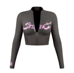 Sweat-shirt en molleton 100 % coton brodé pour femme, style vintage, léger, écologique, anti-transpiration, avec cordon de serrage, pour le yoga et le streetwear - Product Image 6