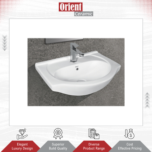 Lavabo de Pared Redondo de un Solo Orificio, Elegante y de Diseño Moderno, Hecho en India, de Alta Calidad para Uso Doméstico y Hotelero, a Bajo Precio de Mercado - Product Image 3