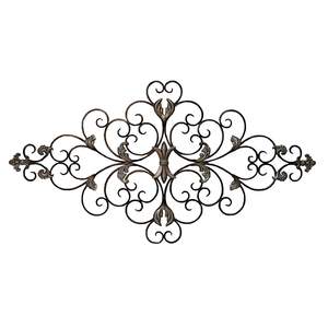 Décoration murale classique en fer forgé, art mural en métal pour la décoration de la maison, salon, finition antique, arts muraux suspendus personnalisés - Product Image 4
