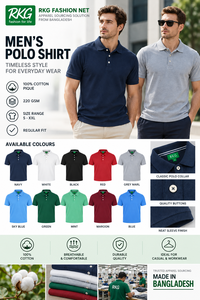 Men's <b>Light</b> Blue Pique for Shirt Short Sleeve Regular Fit 100% Cotton Casual Solid Color Front Logo Breathable - Product Image 3