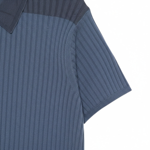 Chemises décontractées pour hommes, best-seller 2026, en coton tissé uni 100% avec col zippé, 220g, manches courtes, coupe ajustée - Product Image 4