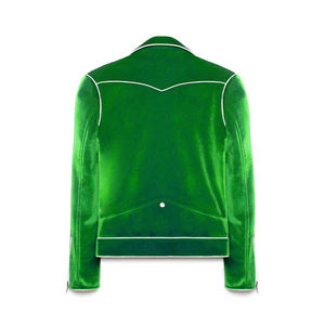 Blazer de costume élégant unisexe en velours, col montant, style designer, personnalisable, pour l'hiver et les soirées - Product Image 2