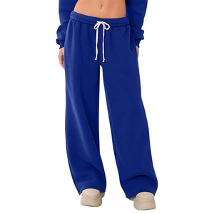 Pantalon de jogging ample et respirant pour femme, 100 % coton, avec bas élastique et logo sérigraphié - Product Image 1