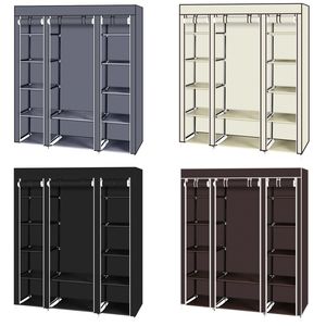 69" Portable <b>Clothes</b> Closet Wardrobe <b>Storage</b> Organizer with Removable Non-Woven Fabric Quick Easy Assembly Extra Strong Durable - Product Image 5