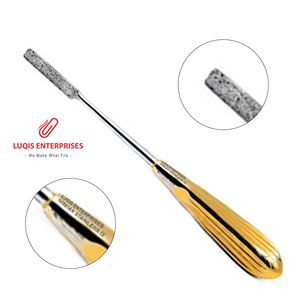 Raspé nasal Peet à surface diamantée, plat et droit, instrument chirurgical ORL, outil de rhinoplastie et de chirurgie nasale - Product Image 3