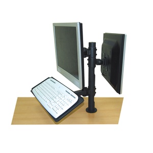 Taa compliant Màn hình kép hệ thống POS <span class=keywords><strong>c</strong></span>ó thể điều chỉnh núi chiều cao bàn phím khay quản lý <span class=keywords><strong>c</strong></span>áp 10kg <span class=keywords><strong>C</strong></span>ông suất VESA 75/100 mét 180 - Product Image 2