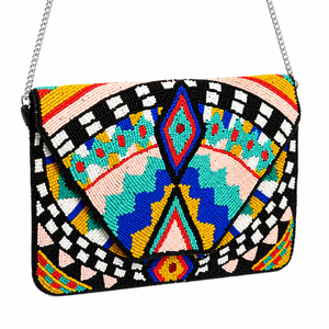 Bolso de Mano Geométrico Moderno Hecho a Mano con Cierre de Botón, Bolso de Noche de Lujo para Mujer, Bandolera de 1-1.9L con Correa Única, OEM ODM - Product Image 2