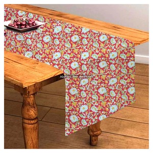 Handmade Modern Floral Printed Cotton Fabric Table <b>Runner</b> Indian Design Hand Block For Wedding Home Decor Farmhouse Outdoor - Product Image 6