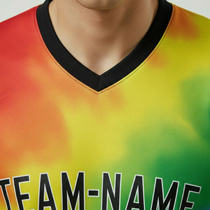 Ensemble d'uniformes de football unisexe pour adultes avec nom d'équipe personnalisé appliqué, manches courtes, séchage rapide, respirant, vêtements d'entraînement d'équipe - Product Image 3