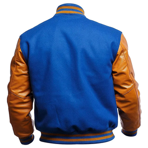 OEM Customizable Men's Varsity Jacket <b>Wool</b> Chenille Embroidery Vintage Design Custom Size Options Eco-Friendly Breathable Custom - Product Image 3