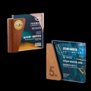 Montrez vos réalisations avec notre prix Trendy Acrylic: une combinaison étonnante de bois élégant et de design acrylique moderne - Product Image 2