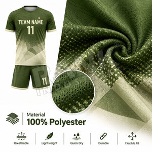 Tenue de football haute performance avec tissu léger et respirant, évacuation de l'humidité, personnalisable pour équipe de football - Product Image 6