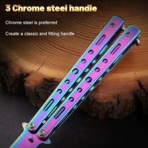 Peine de Acero Inoxidable Plegable 1 Unidad, Peine Tipo Mariposa de Acero Inoxidable, Herramienta de Peluquería para Barba y Bigote - Product Image 5