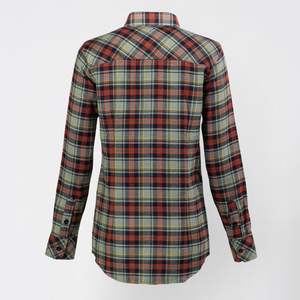 Camisas de franela casuales para mujer al por mayor, lisas, con botones al frente, 100% algodón, servicio OEM con logotipo personalizado, camisa de franela para mujer para verano - Product Image 2